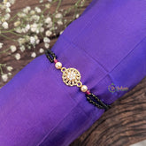 Vriksham Round Sunburst CZ Charm Adjustable Mangalsutra Bracelet-G18800